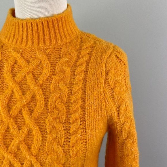 NWT HALOGEN Orange Turtleneck Sweater - Picture 5 of 8